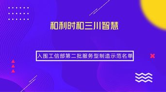 兩家儀器儀表企業(yè)榮獲工信部服務(wù)型制造示范稱(chēng)號(hào)，引領(lǐng)信息系統(tǒng)集成服務(wù)新篇章